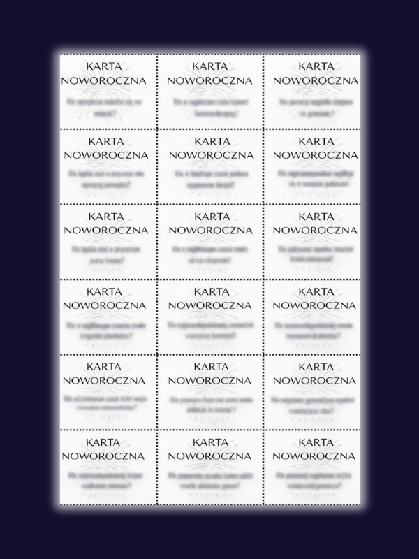 Gra Sylwestrowa (Do Wydruku)